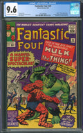 Fantastic Four #25 CGC 9.6 Marvel Comics 1964 Classic Hulk vs. Thing Cover