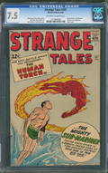 Strange Tales #107 CGC 7.5 Marvel Comics 1963 Classic Human Torch & Subby Cover