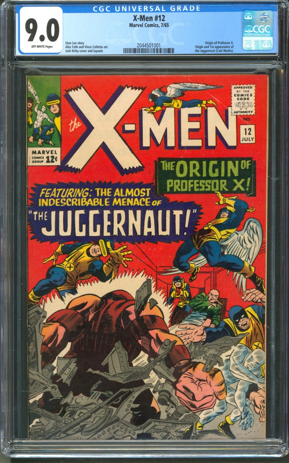 X-Men #12 CGC 9.0 Marvel Comics 1965 1st Appearance of the Juggernaut