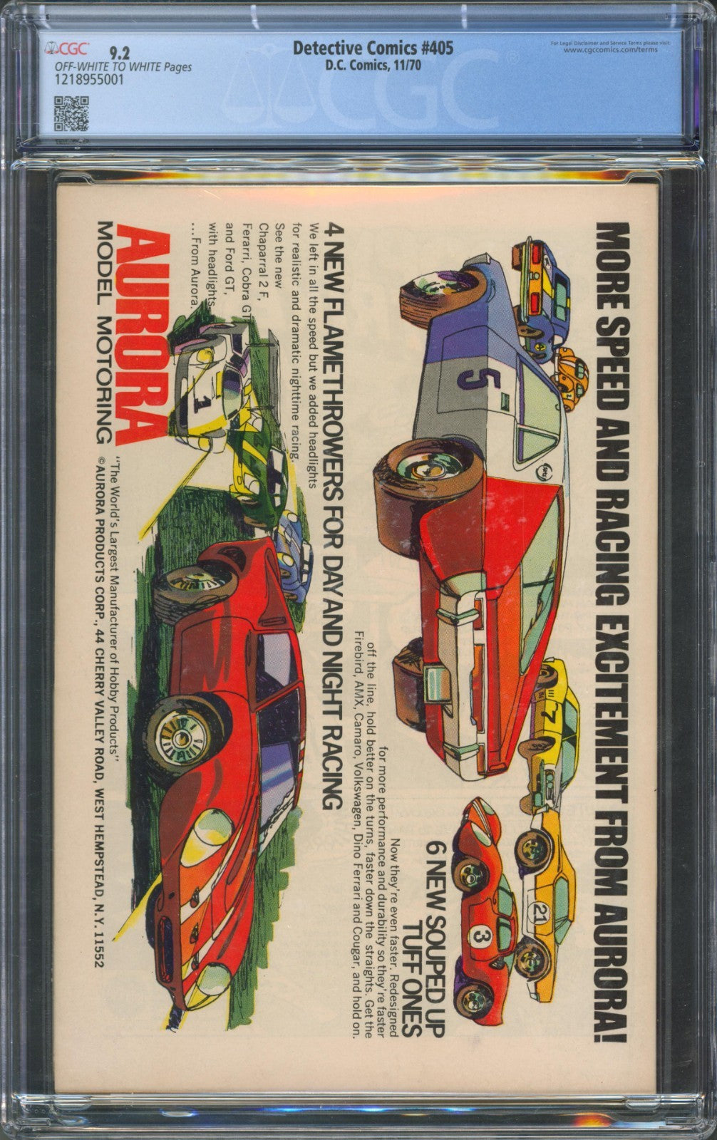 Detective Comics #405 CGC 9.2 D.C. 1970 1st Appearance the League of Assassins
