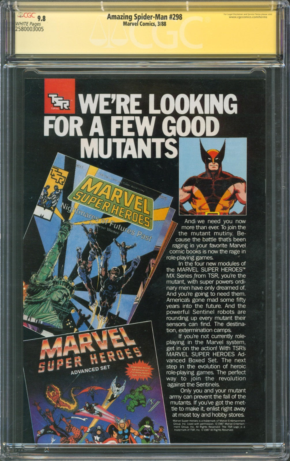 Amazing Spider-Man #298 CGC 9.8 Marvel Comics 1988 4x Signed Todd McFarlane