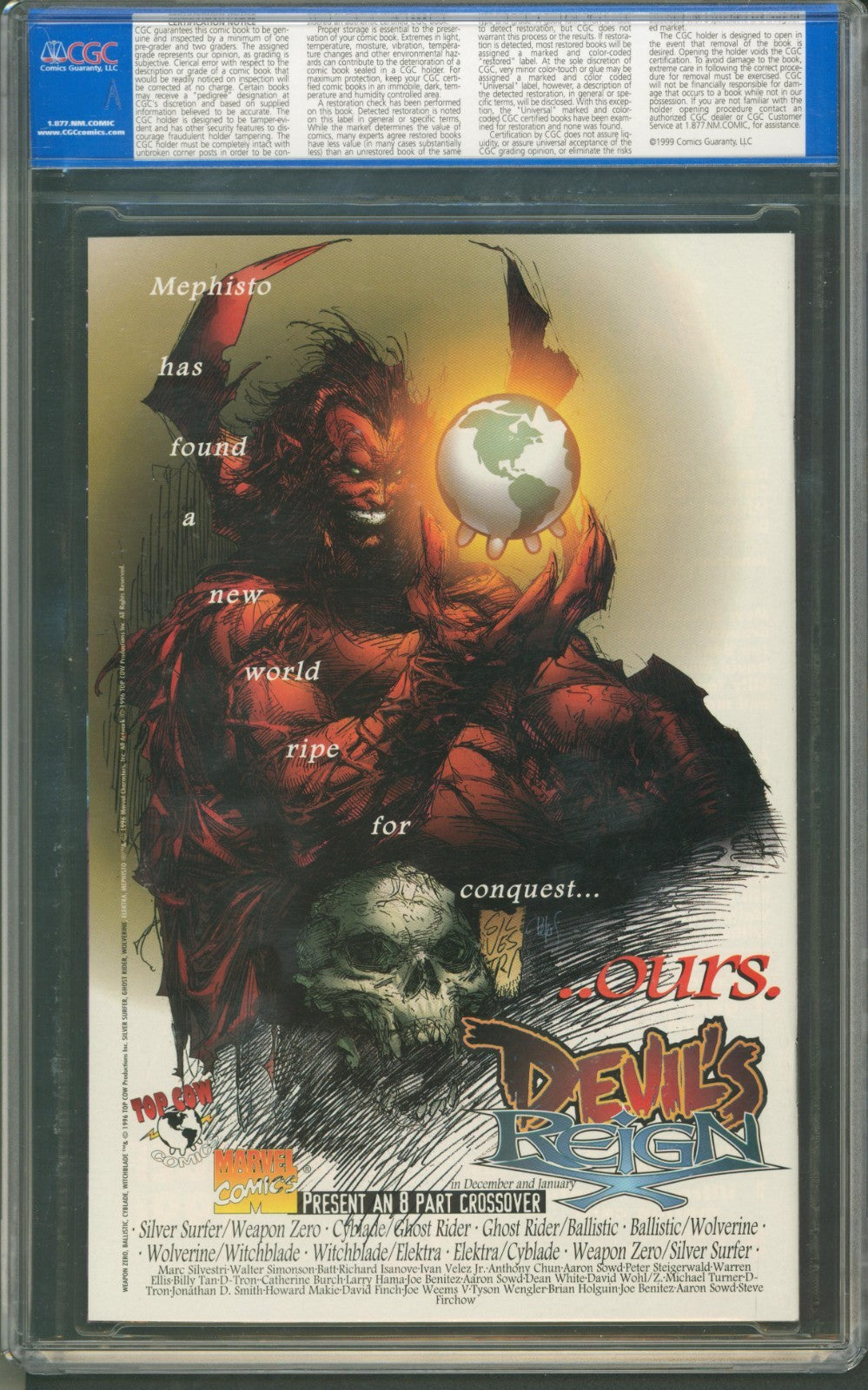Witchblade #10 CGC 9.9 Top Cow 1996 Darkness #0 Variant 1st App of Jack Estacado