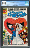 Amazing Spider-Man Annual #21 CGC 9.8 Marvel Comics 1987 Newsstand Wedding