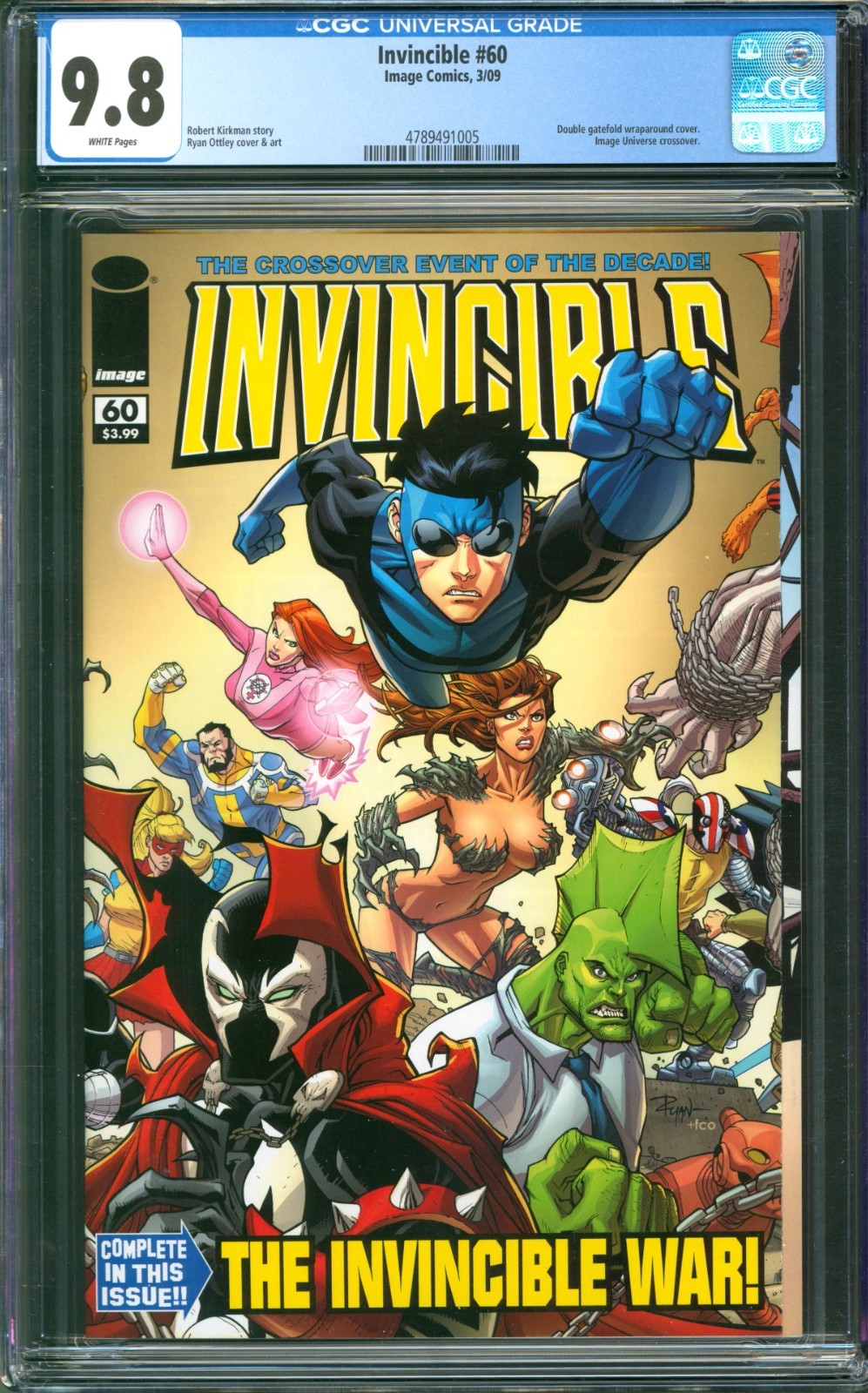 Invincible #60 CGC 9.8 Image Comics 2009 Crossover with Spawn & Savage Dragon