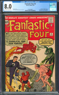 Fantastic Four #6 CGC 8.0 Marvel Comics 1962 2nd Appearance of Doctor Doom