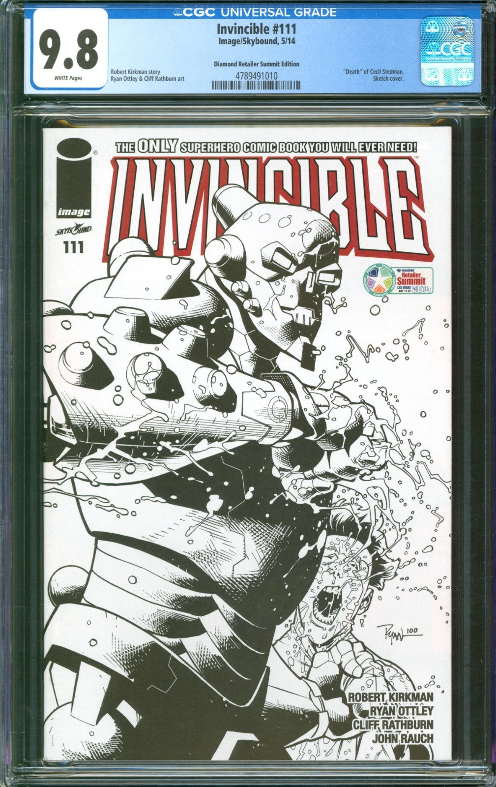 Invincible #111 CGC 9.8 Image/Skybound 2014 Diamond Retailer Summit Edition