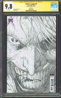 Justice League #8 CGC 9.8 D.C. Comics 2018 Sketch Cover Signed by Jim Lee
