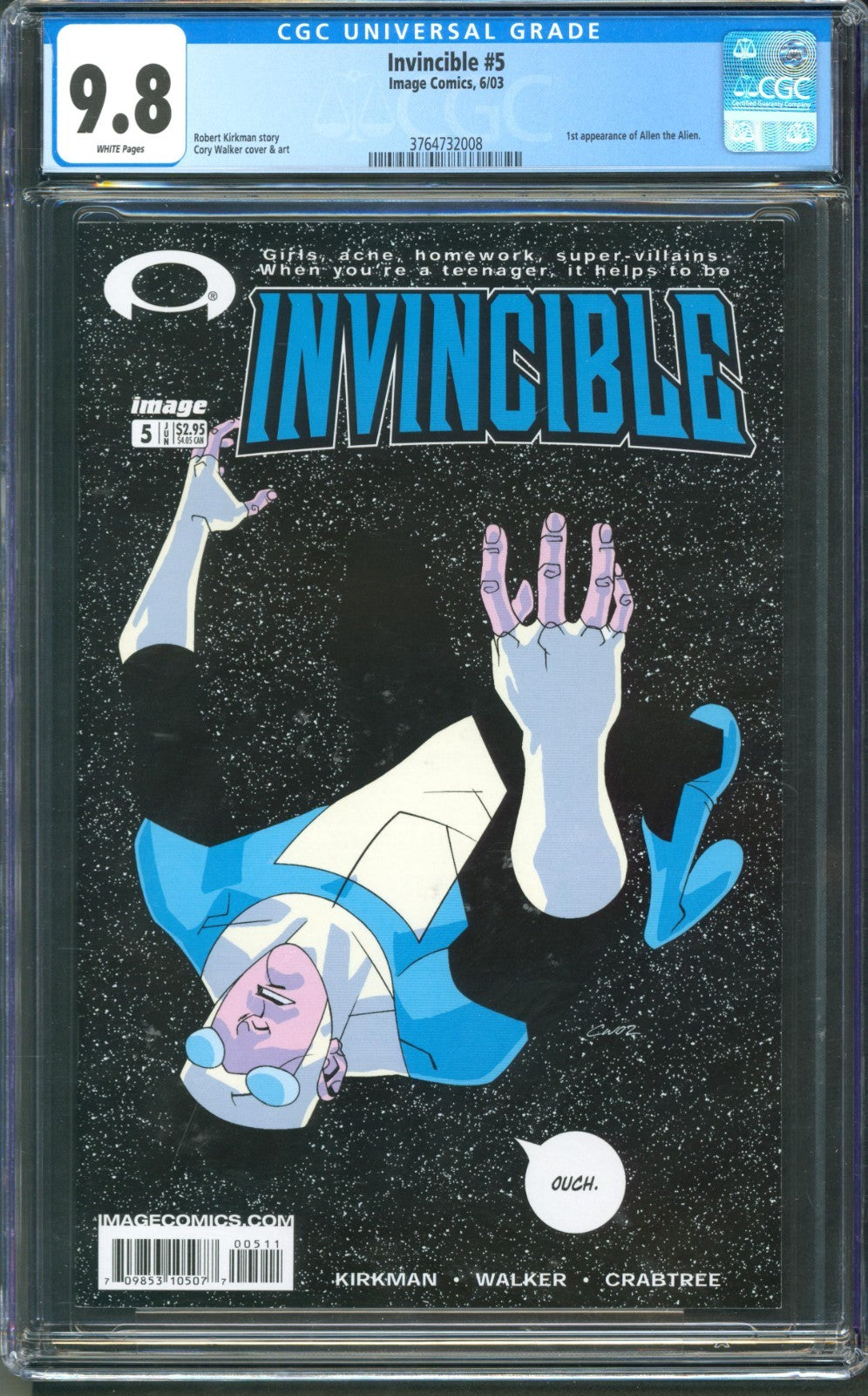 Invincible #5 CGC 9.8 Image Comics 2003 1st Appearance of Allen the Alien