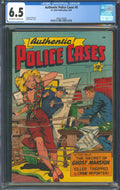 Authentic Police Cases #8 CGC 6.5 St. John Publications 1950 Matt Baker Cover