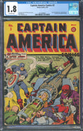 Captain America Comics #3 CGC 1.8 Timely 1941 Red Skull Cover 1st Stan Lee Work