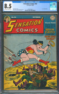 Sensation Comics #82 CGC 8.5 D.C. Comics 1948 H.G. Peter Wonder Woman Cover
