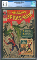 Amazing Spider-Man #2 CGC 2.5 Marvel Comics 1963 1st Appearance of the Vulture