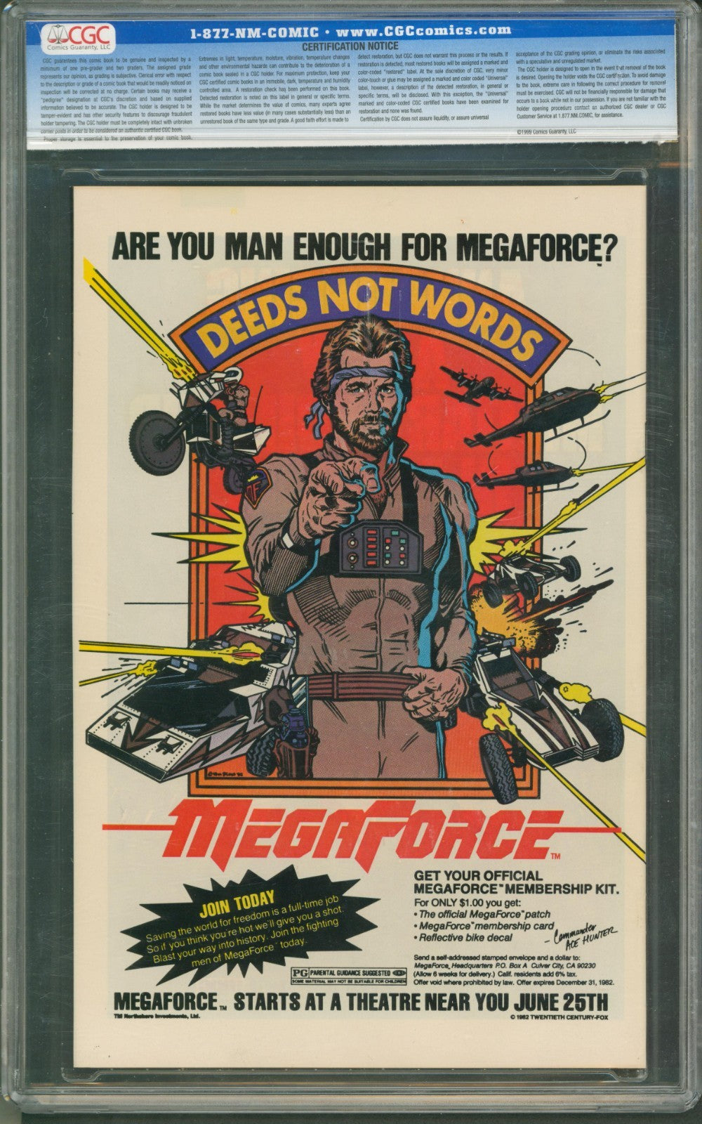 Wolverine Limited Series #1 CGC 9.6 Marvel Comics 1982 Yukio Cameo on Last Page
