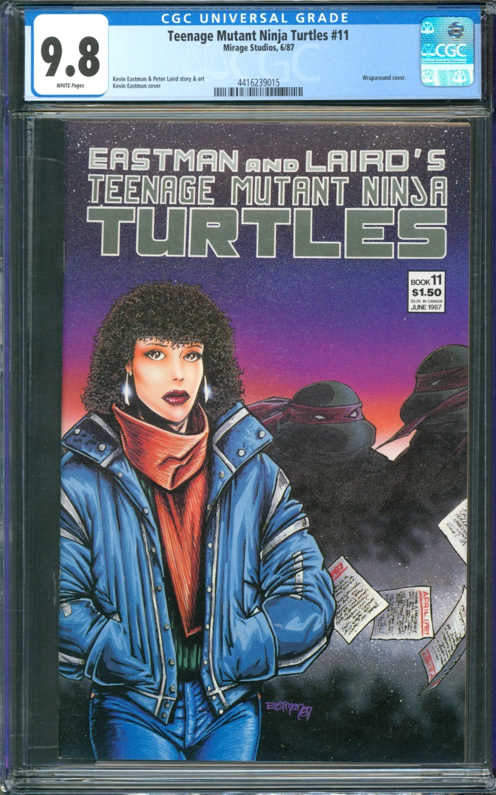 Teenage Mutant Ninja Turtles #11 CGC 9.8 Mirage 1987 Wraparound Cover
