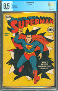Superman #9 CBCS 8.5 D.C. Comics 1941 Classic Superman Golden Age Cover
