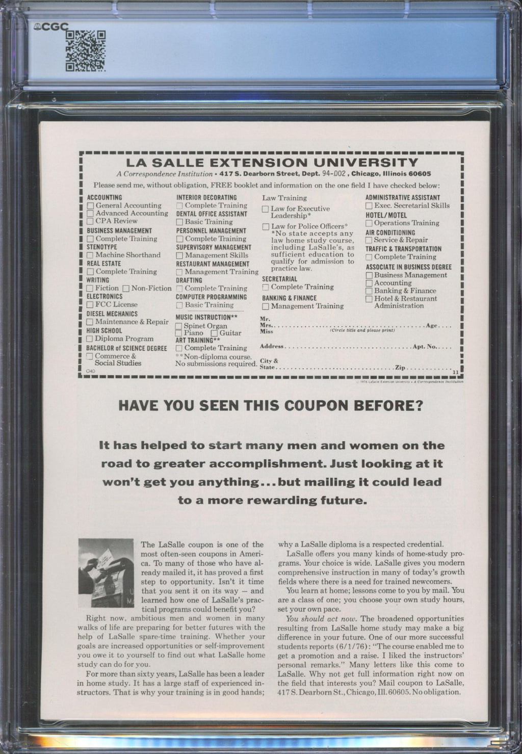 Marvel Preview #11 CGC 9.8 Marvel Comics 1977 Variant Cover Star-Lord Appearance