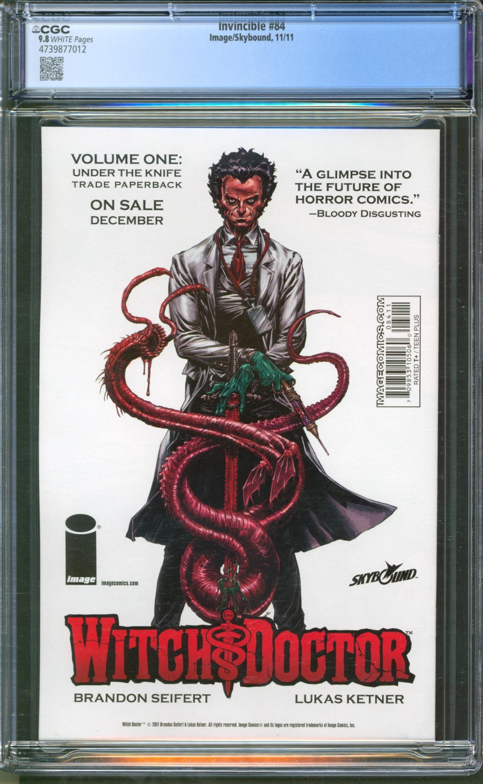 Invincible #84 CGC 9.8 Image Comics 2011 Ryan Ottley Cover Black Cover