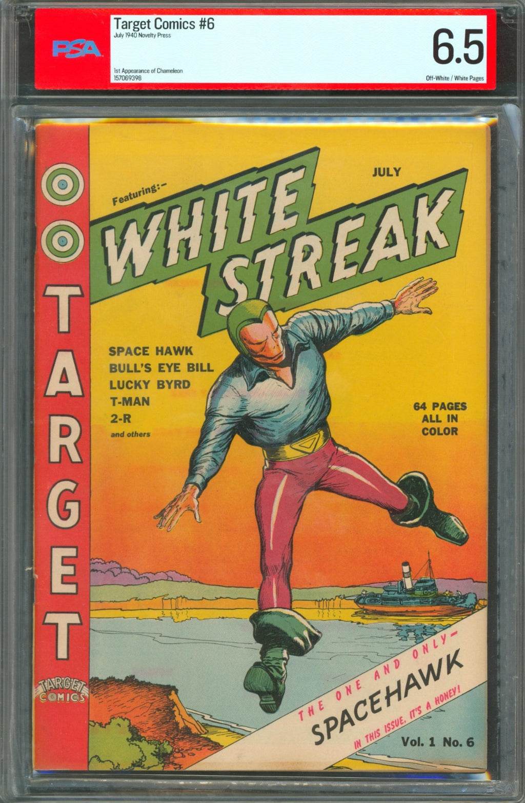 Target Comics #6 PSA 6.5 Novelty Press 1940 1st Appearance of Chameleon