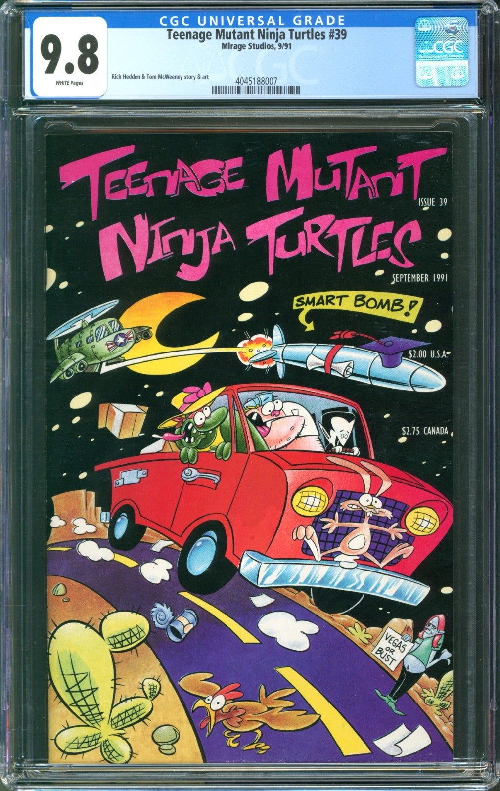 Teenage Mutant Ninja Turtles #39 CGC 9.8 Mirage Studios 1991