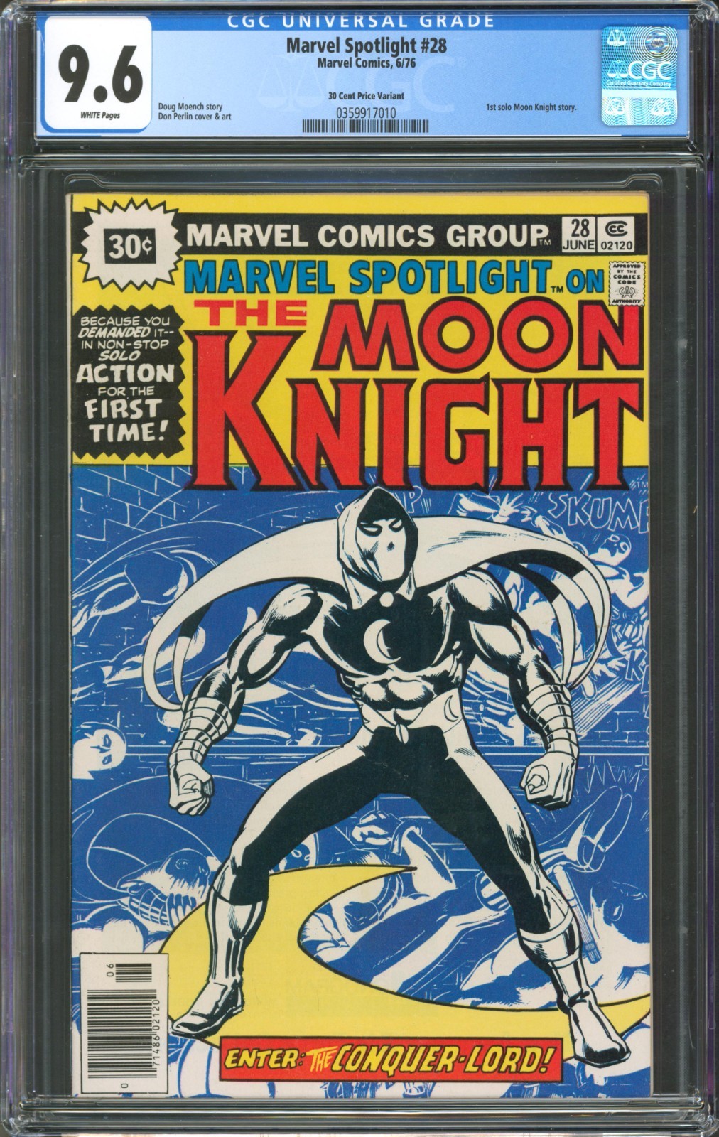 Marvel Spotlight #28 CGC 9.6 Marvel Comics 1976 30 Cent Price Variant 1st Solo