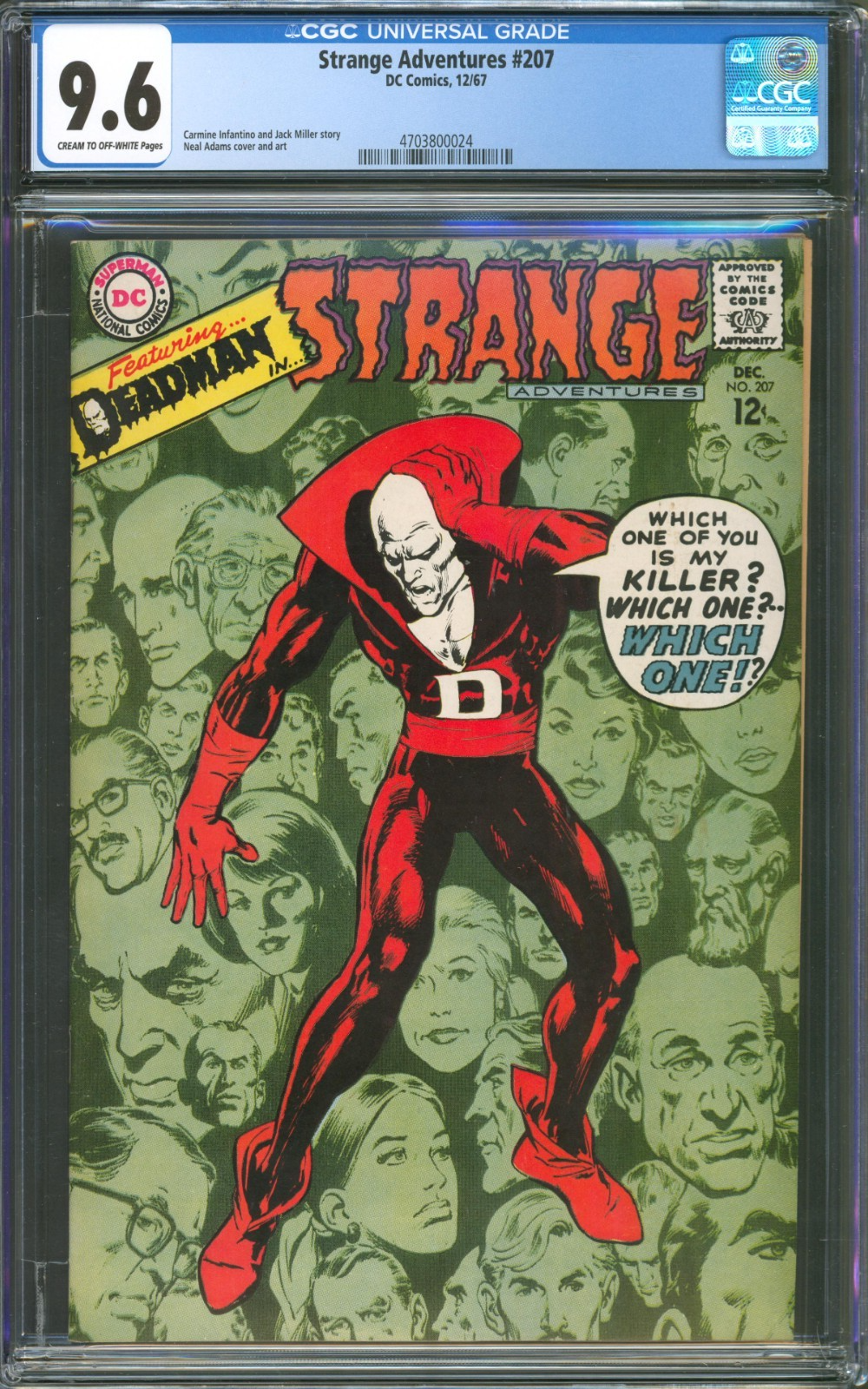 Strange Adventures #207 CGC 9.6 D.C. Comics 1967 Neal Adams Deadman
