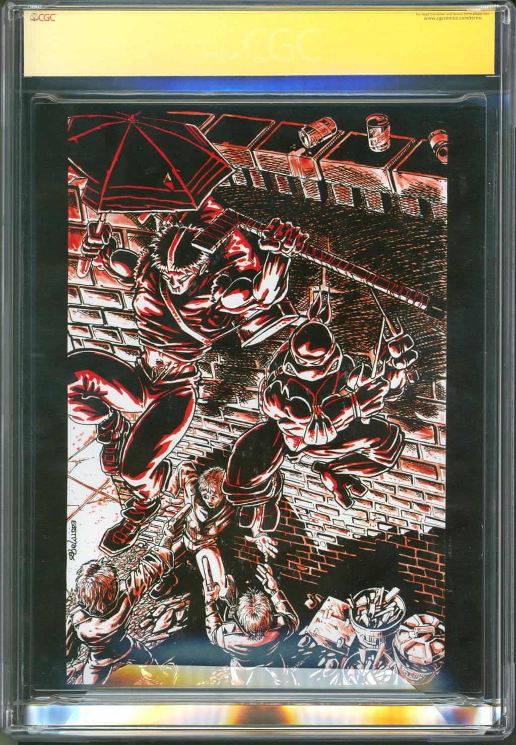 Raphael Micro-Series Anniversary Edition #1 IDW 2019 Eastman Signed & Sketched