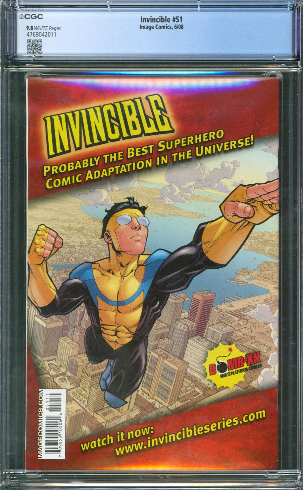 Invincible #51 CGC 9.8 Image Comics 2008 Jim Lee Cover