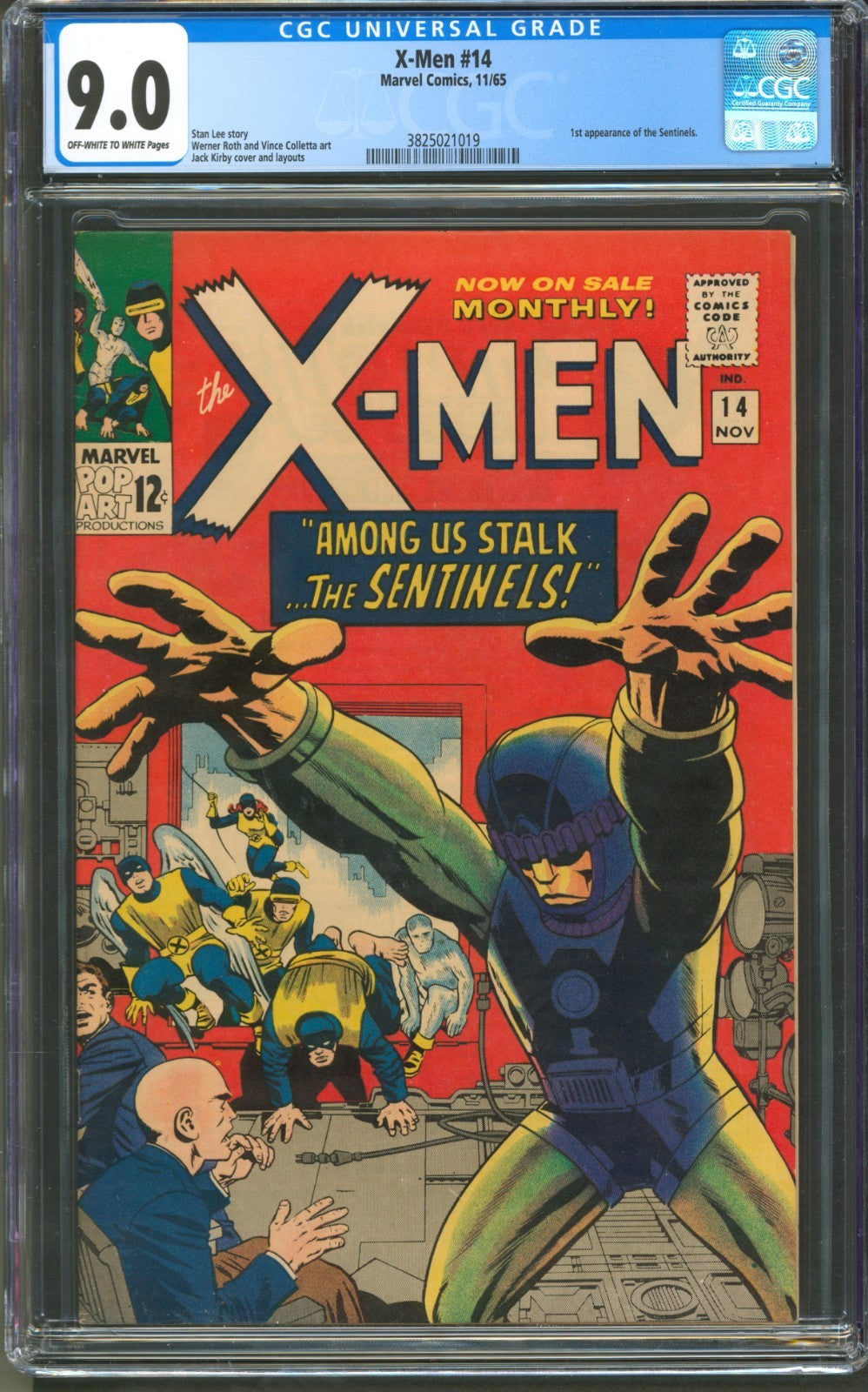 X-Men #14 CGC 9.0 Marvel Comics 1965 1st Appearance of the Sentinels
