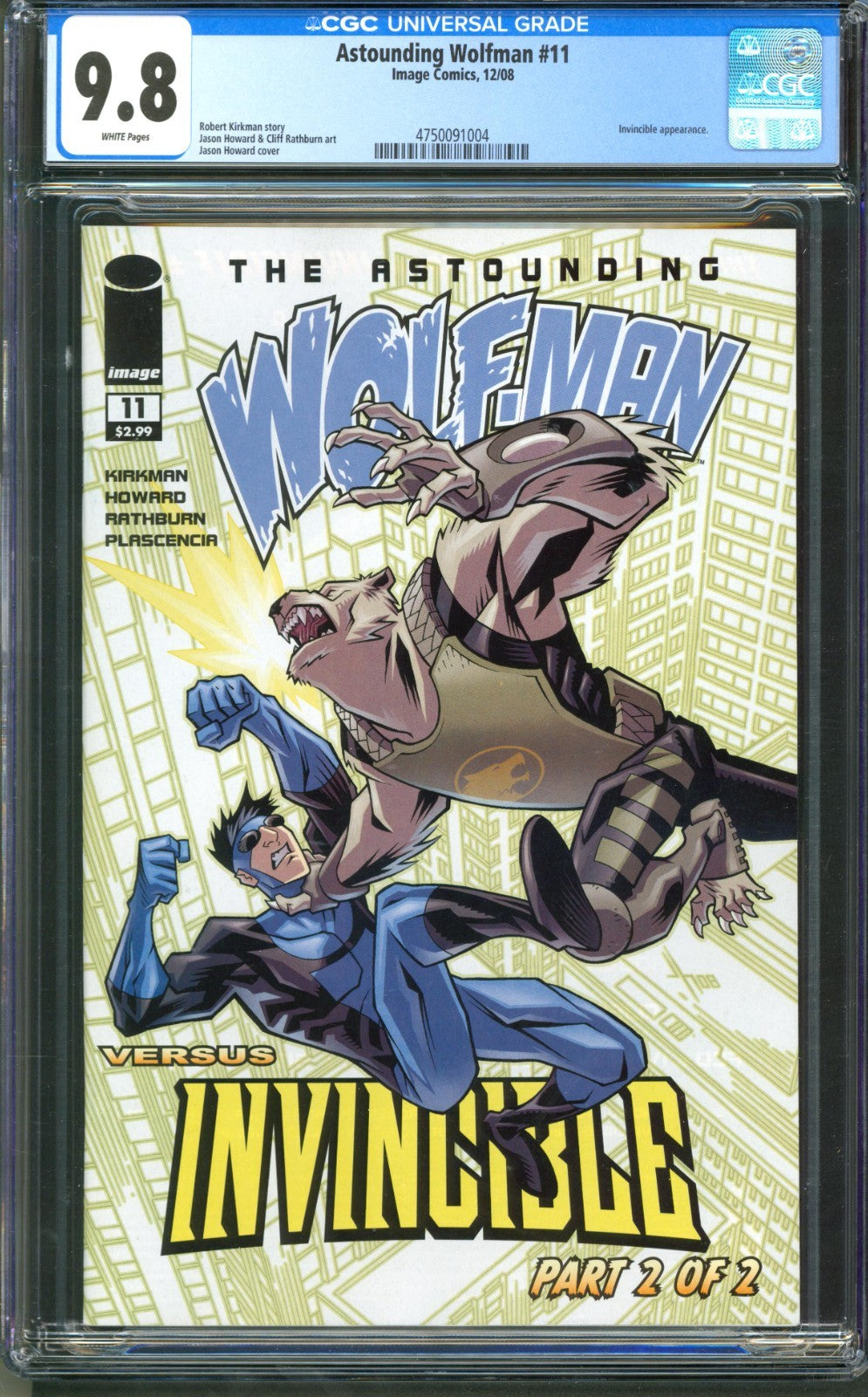 Astounding Wolfman #11 CGC 9.8 Image Comics 2008 Invincible Appearance