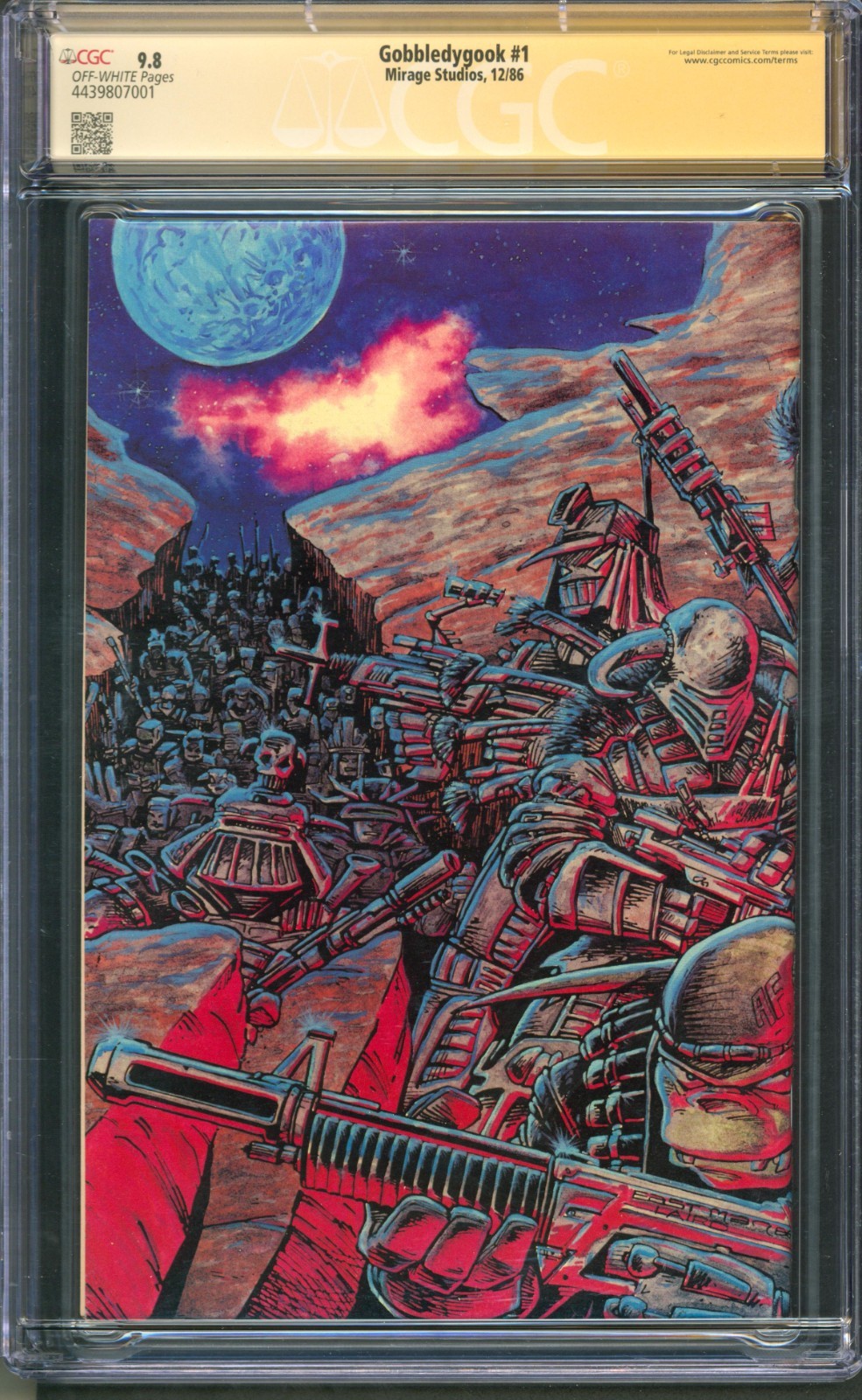 Gobbledygook #1 CGC 9.8 Mirage 1986 3x Sketches and 5x Signed