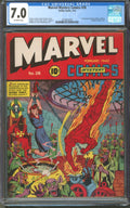 Marvel Mystery Comics #28 CGC 7.0 Timely 1942 Schomburg Bondage Torture Cover