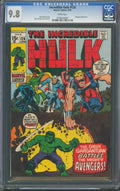 Incredible Hulk #128 CGC 9.8 Marvel Comics 1970 White Pages Avengers Appearance