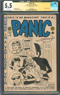 Panic #6 CGC 5.5 E.C. Comics 1954 Signed by Scott Hanna w/ Doom Patrol Sketch