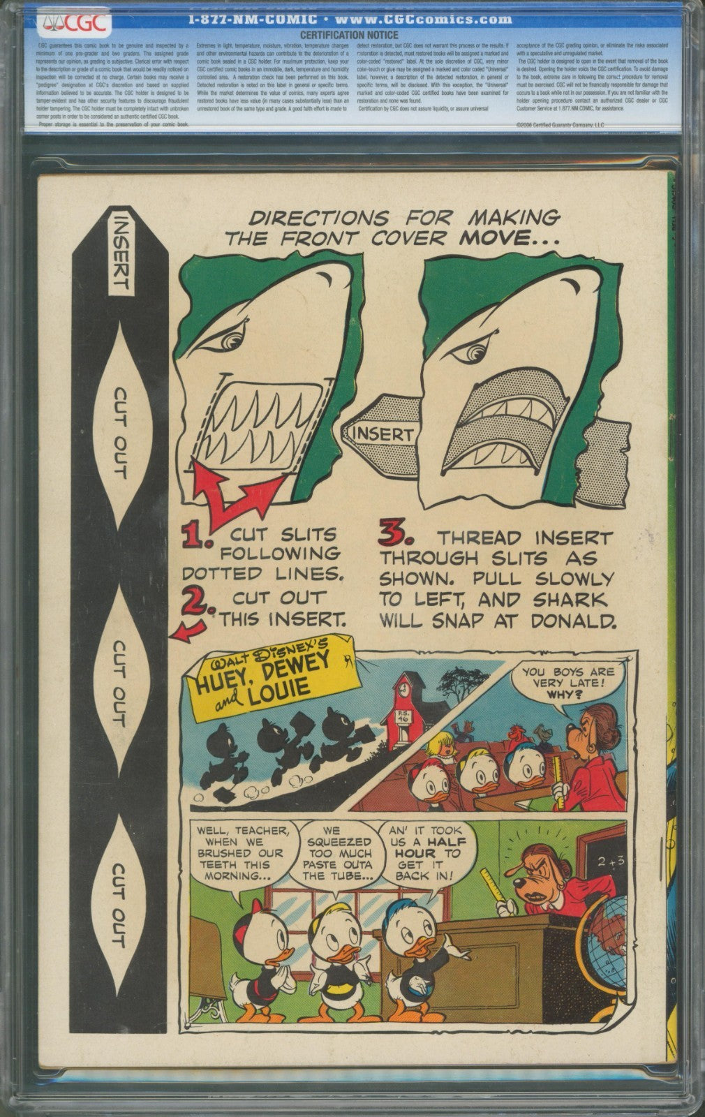 Four Color #291 CGC 7.5 Dell 1950 Carl Barks Art Donald Duck & Uncle Scrooge