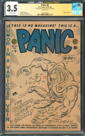Panic #6 CGC 3.5 E.C. Comics 1954 Signed by Don Simpson w/ Megaton Man Sketch