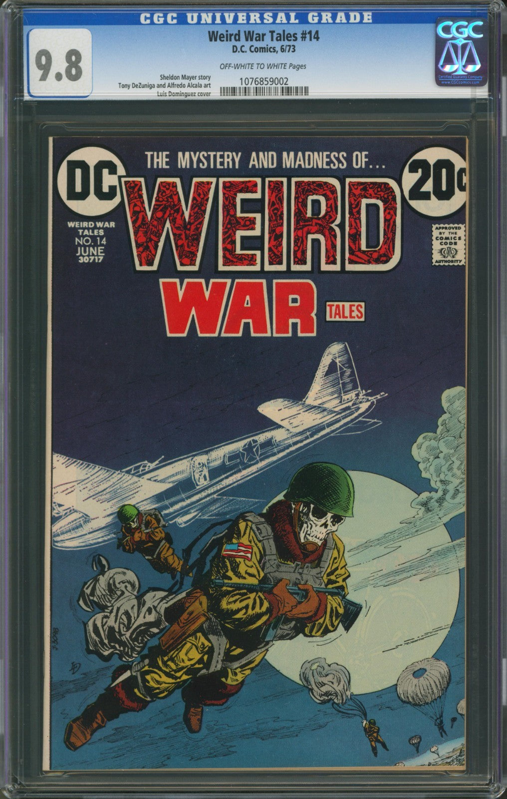 Weird War Tales #14 CGC 9.8 D.C. Comics 1973 Highest Graded Best Page Quality