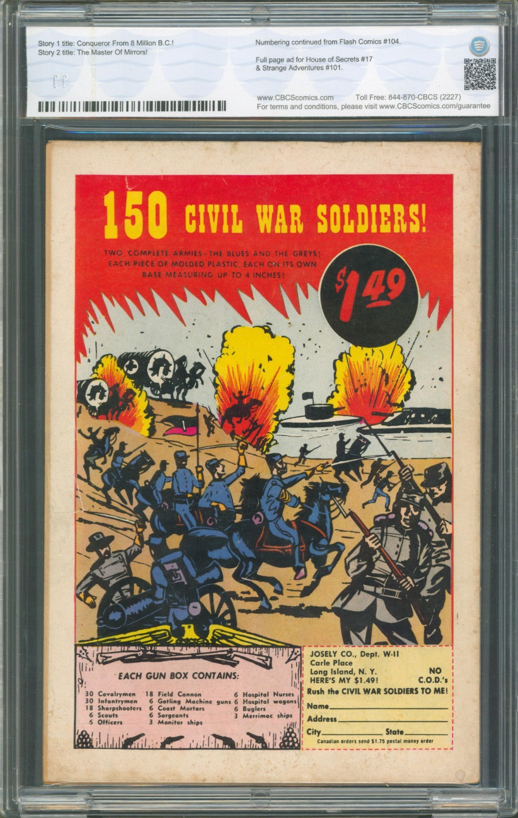 Flash #105 CBCS 5.5 D.C. Comics 1959 1st Silver Age Flash in His Own Title