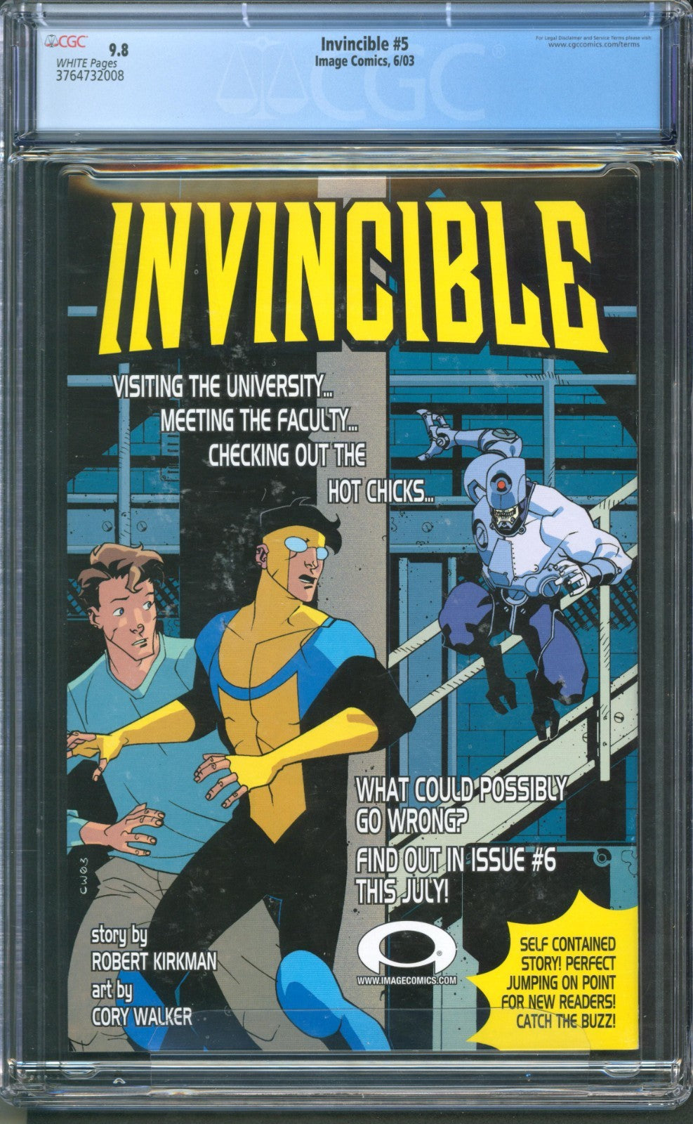 Invincible #5 CGC 9.8 Image Comics 2003 1st Appearance of Allen the Alien
