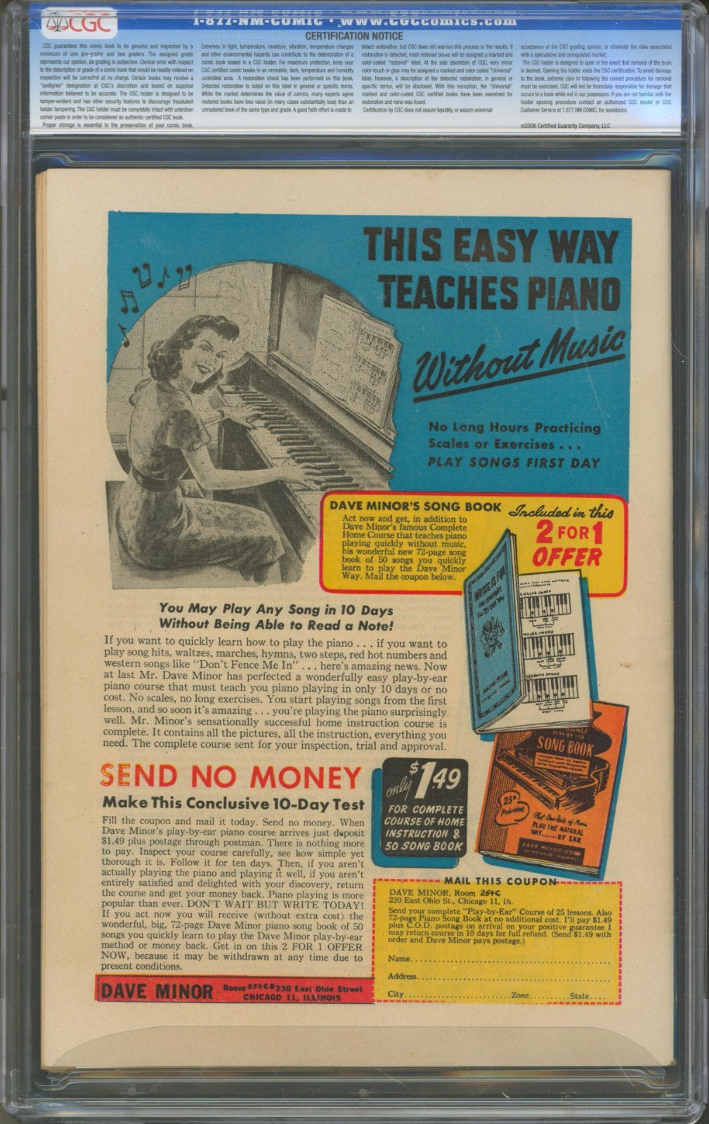 Blue Beetle #41 CGC 9.6 Fox Features Synd. 1946 Double Cover Highest Graded