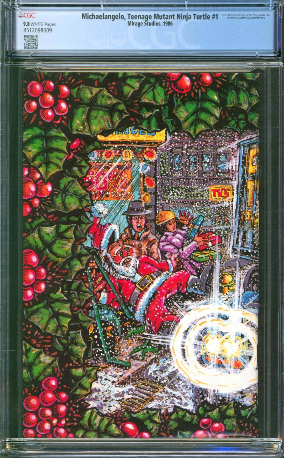 Michaelangelo, Teenage Mutant Ninja Turtle #1 CGC 9.8 Mirage Studios 1986