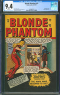 Blonde Phantom #15 CGC 9.4 Timely Comics 1947 White Pages Sub-Mariner & Namora