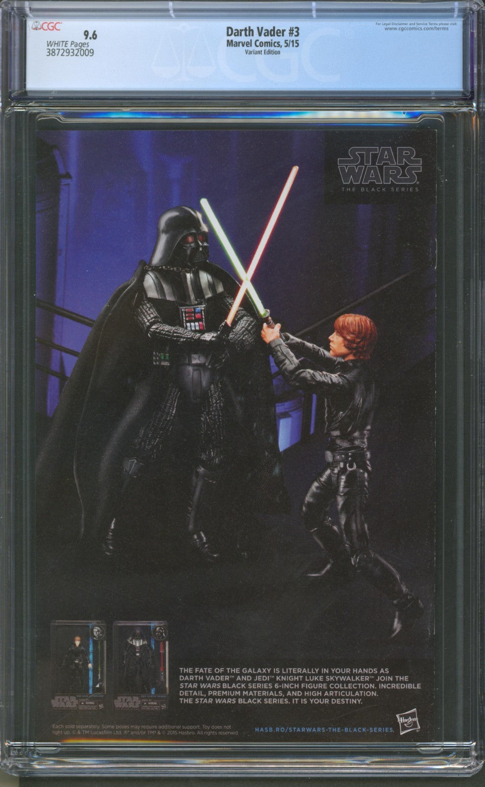 Darth Vader #3 CGC 9.6 Marvel Comics 2015 Variant 1st Appearance of Doctor Aphra