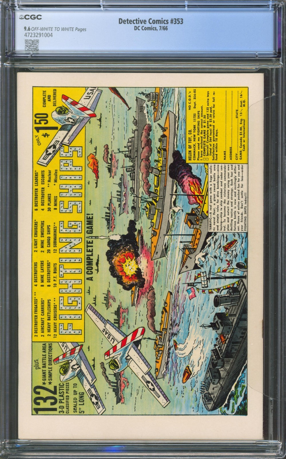 Detective Comics #353 CGC 9.6 D.C. 1966 Highest Graded Flash & Batman