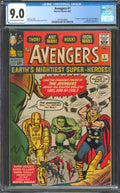 Avengers #1 CGC 9.0 Marvel Comics 1963 1st Appearance of the Avengers