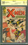 X-Men #1 CBCS 1.8 Marvel Comics 1963 1st X-Men Signed by Jack Kirby