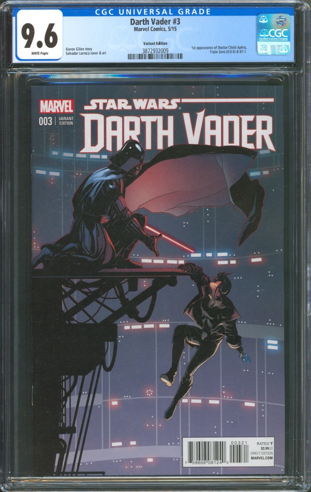 Darth Vader #3 CGC 9.6 Marvel Comics 2015 Variant 1st Appearance of Doctor Aphra