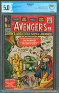 Avengers #1 CBCS 5.0 Marvel Comics 1963 1st Appearance of the Avengers Not CGC