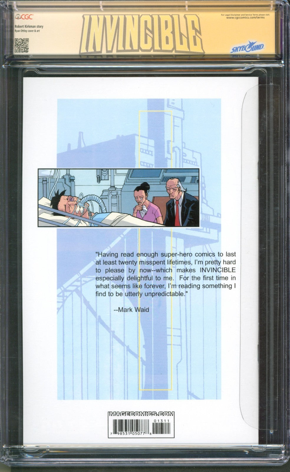 Invincible #13 CGC 9.8 Image Comics 2004 Signed & Sketched by Ryan Ottley