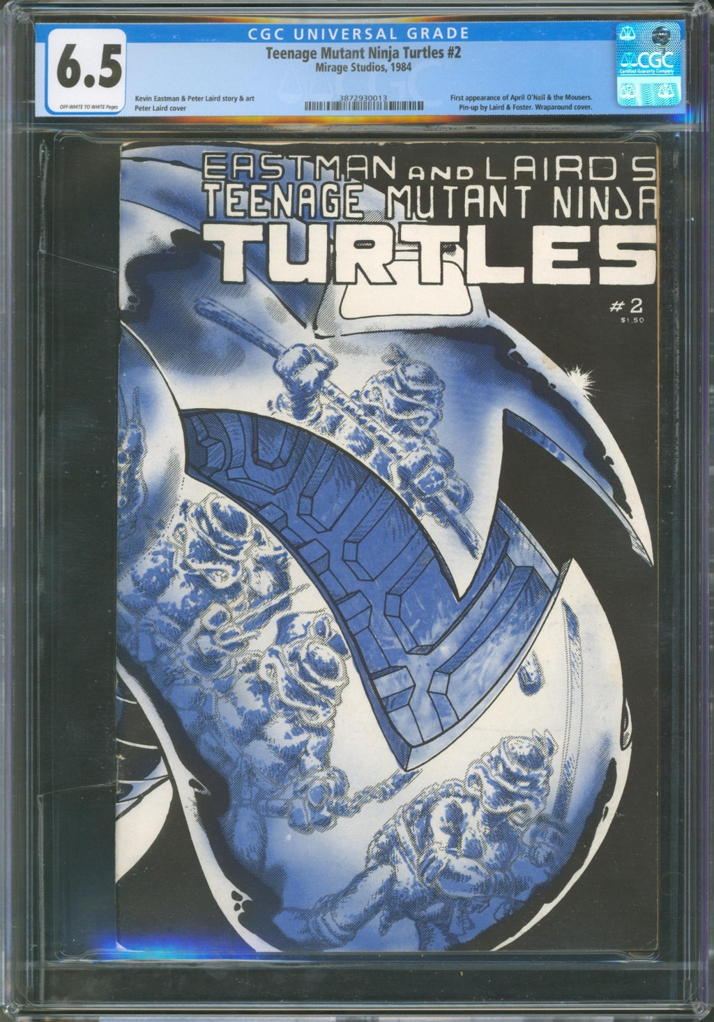 Teenage Mutant Ninja Turtles #2 CGC 6.5 Mirage Studios 1984 1st Printing