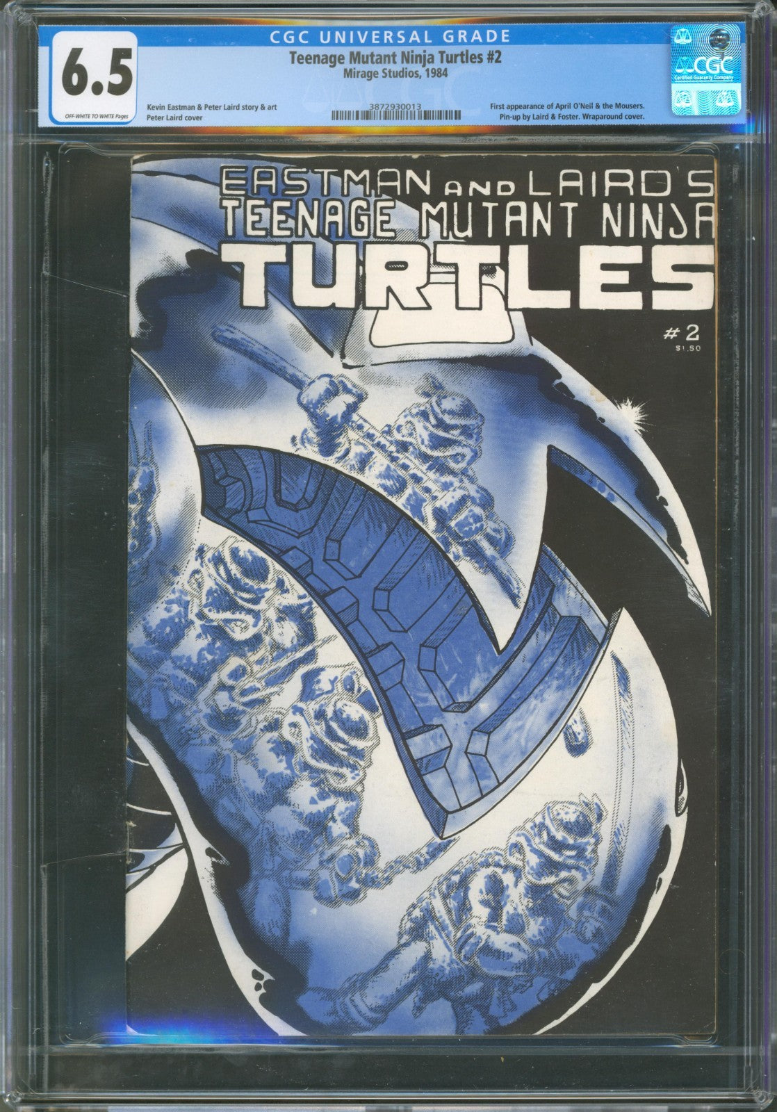 Teenage Mutant Ninja Turtles #2 CGC 6.5 Mirage Studios 1984 1st Printing